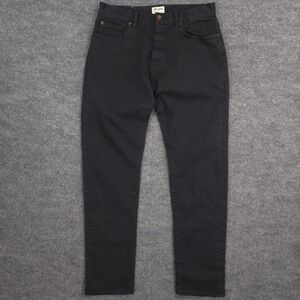 Todd Snyder Jeans Mens 30X32 Black Slim Taper Stretch 5 Pocket Dark Wash Denim